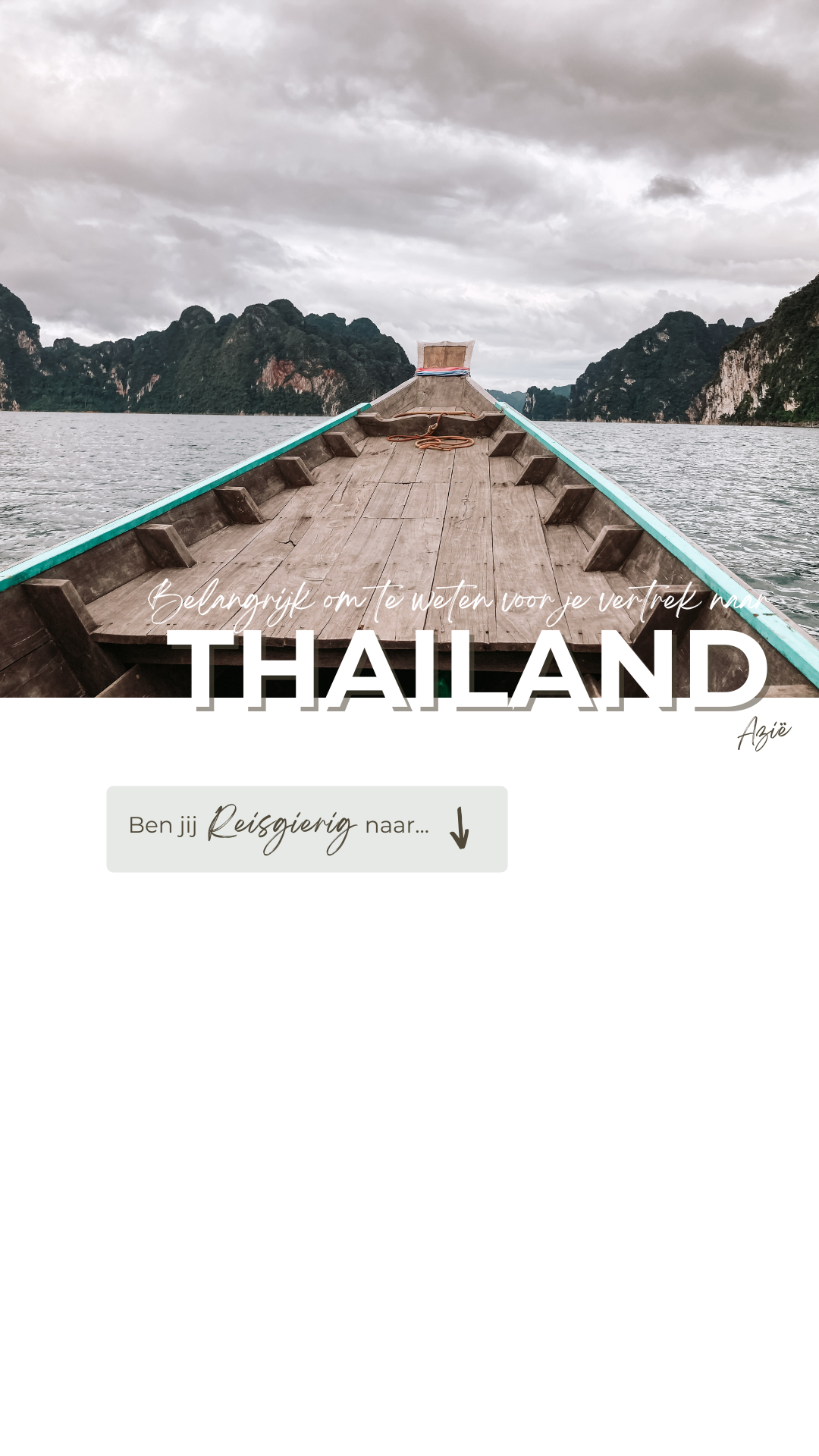 Belangrijk om te wetenThailand