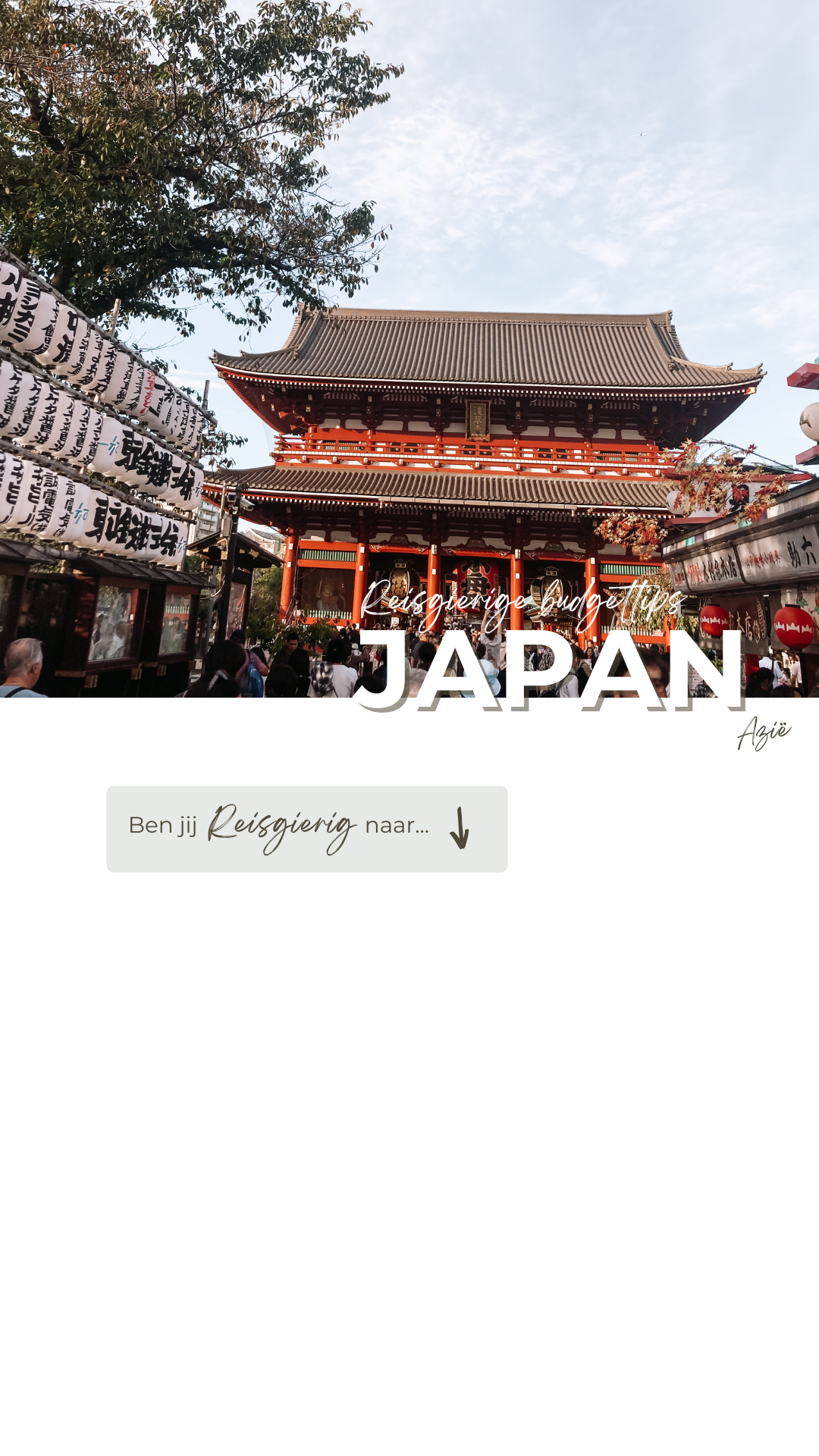 Budgettips Japan banner