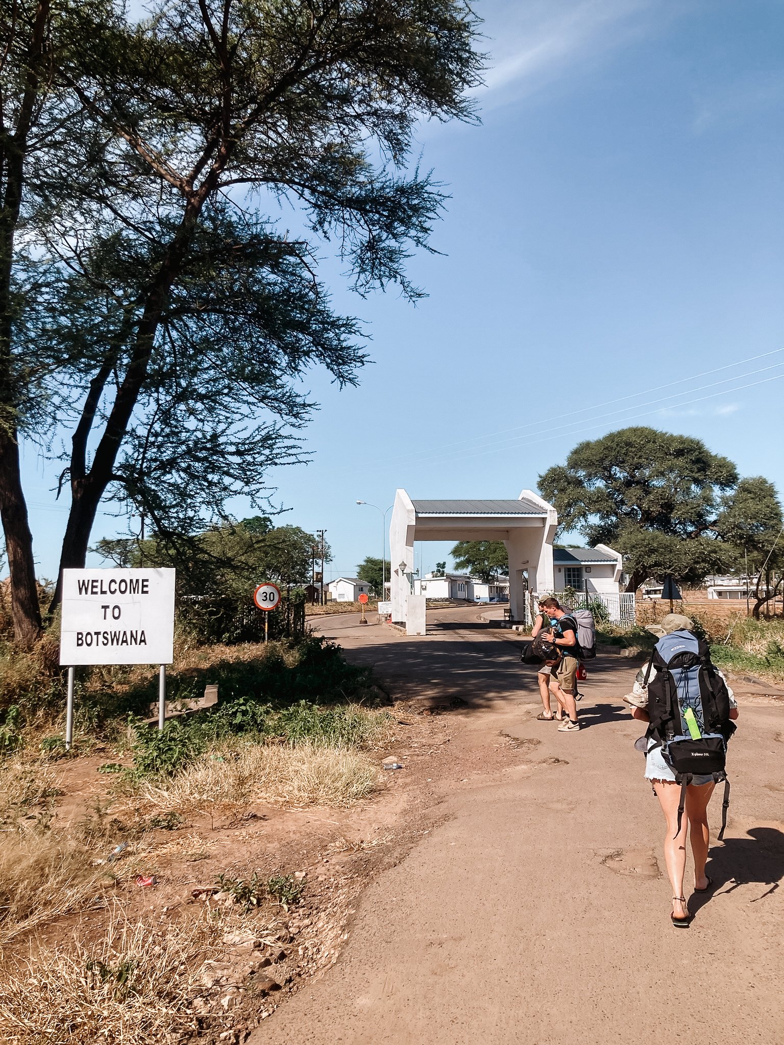 Grensovergang Zimbabwe - Botswana