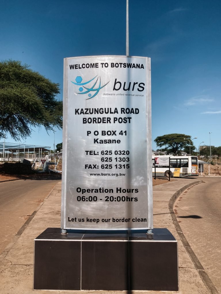 Grensovergang Zimbabwe en Botswana