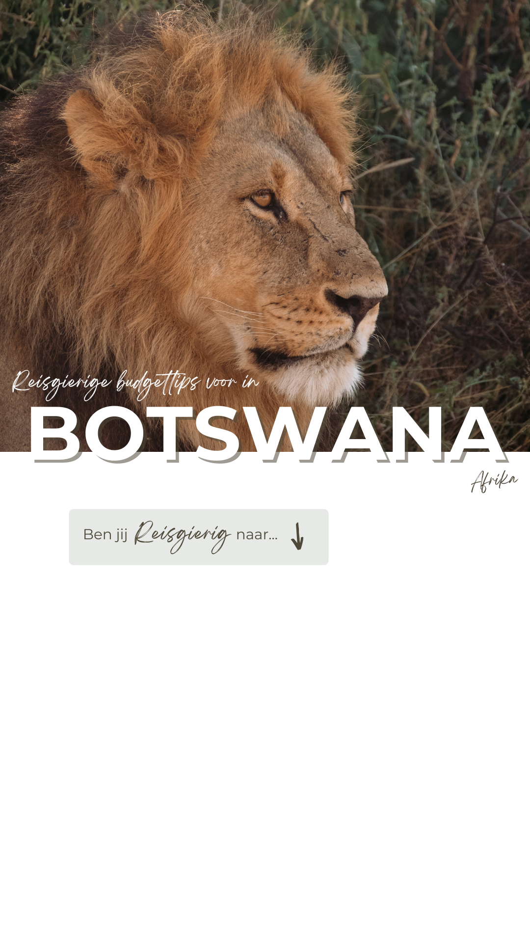 Reisgierige budgettips Botswana