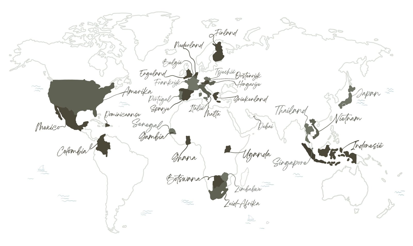 Wereldkaart Reisgierig.be