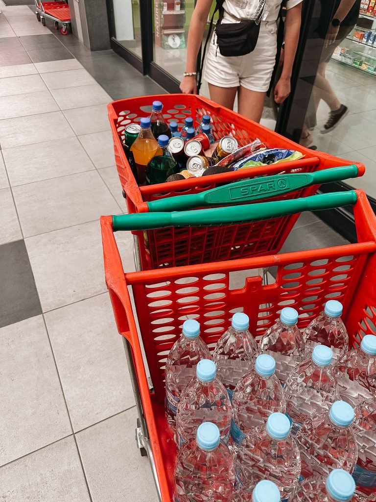 Boodschappen doen in Botswana